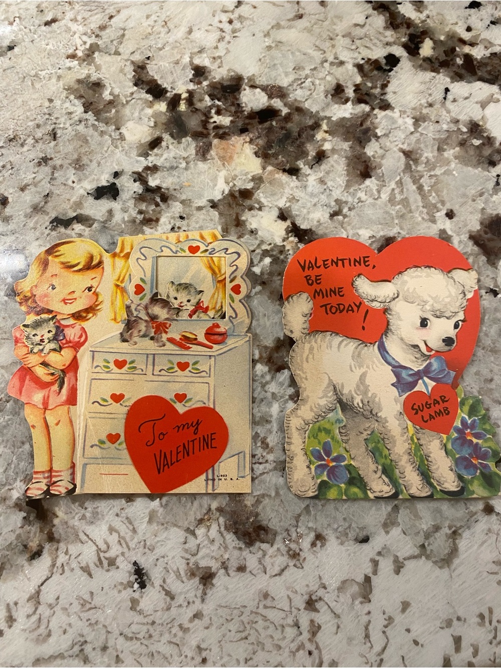 Vintage Valentine Cards Lot of 16 - Picture 12 of 13